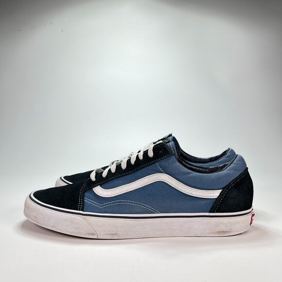 Vans Off The Wall Old Skool Slate Blue Athletic Skate Shoes Men's Size 13 - Picture 2 of 10